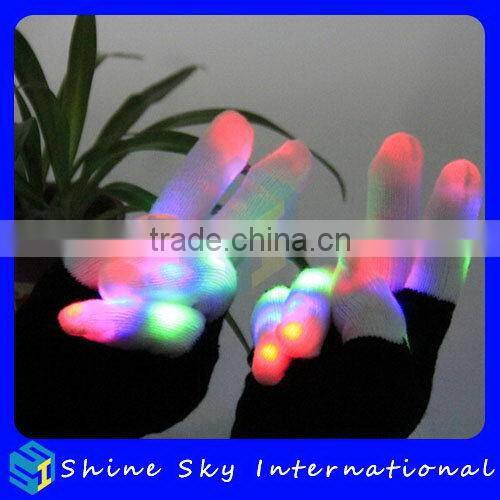 Customized Useful Acrylic Fiber Led Gloves