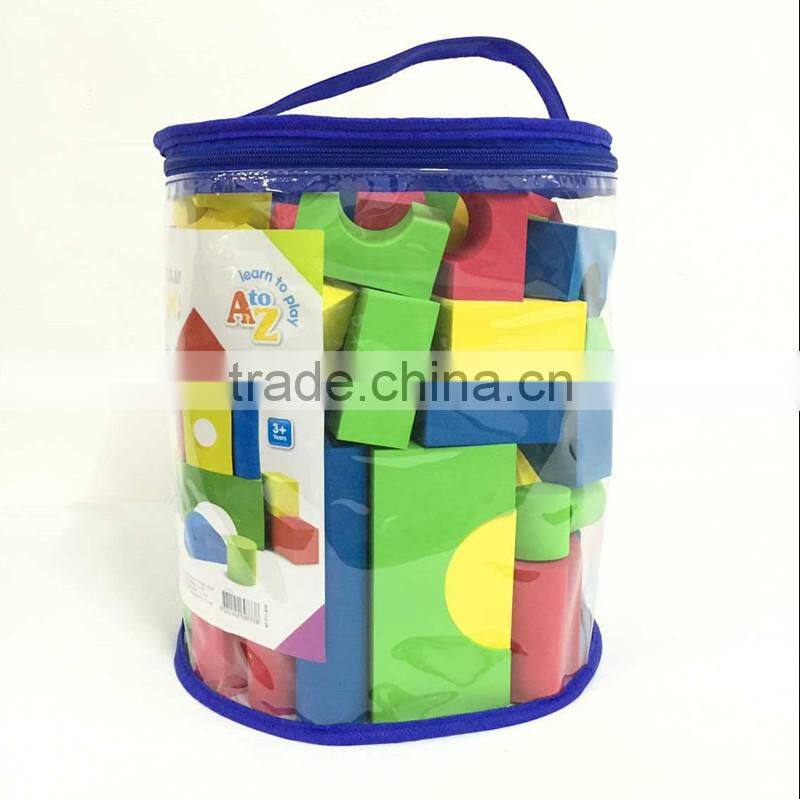 Melors EVA intelligence building blocks toys DIY Enlighten EVA Confirm to EN71 ASTM 100pcs colorful eva blocks toys