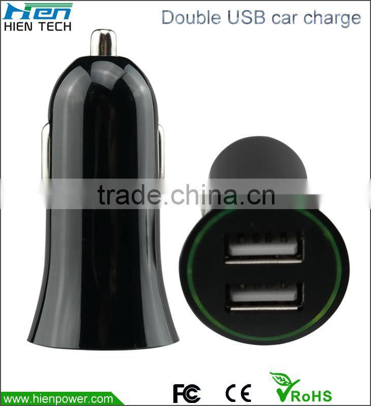 DC 12V USB car charger Dual USB output car charger 5V2.1A