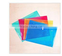A4/A5 Transparent Clear PP Buckle File Pocket/File Bag with Button