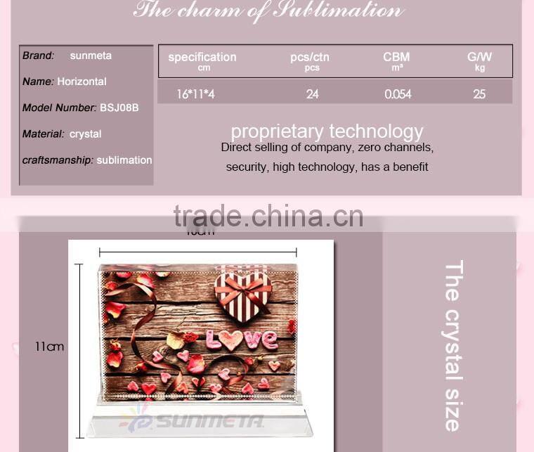 Sunmeta Directly Sublimation Coated Crystal, Crystal Home Decorative Items