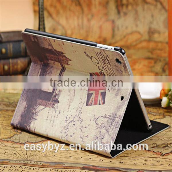 Hot in for ipad 5 / air retro scenic spots stand holster Tablet Case protective shell