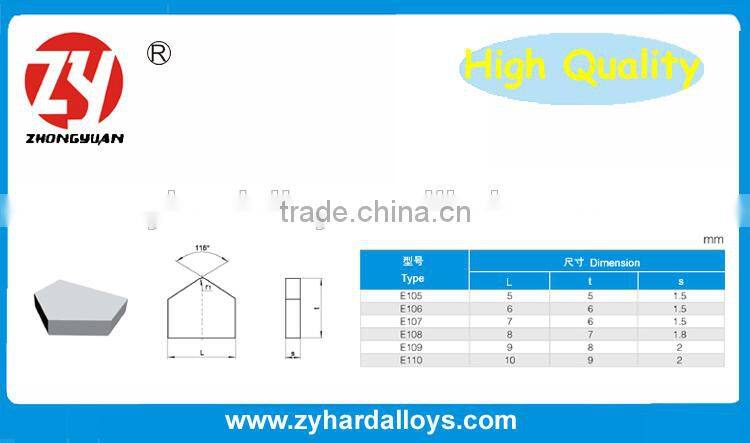 Sintered HIP process tungsten carbide brazed tips