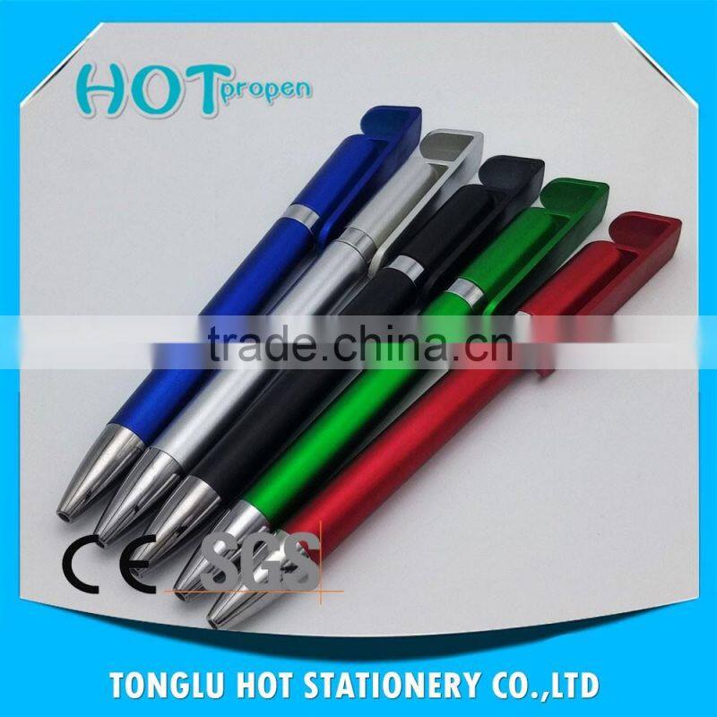 mobile phone support twist pen with big clip