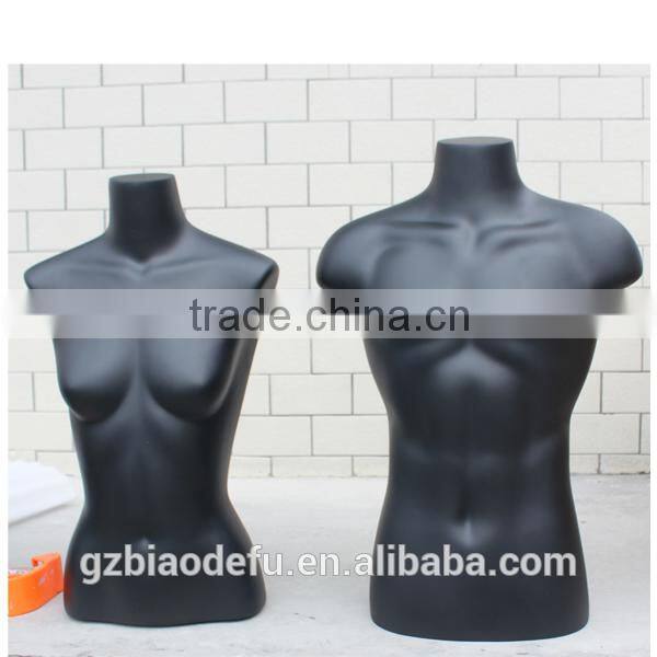 High quality fiberglass black mannequin femme
