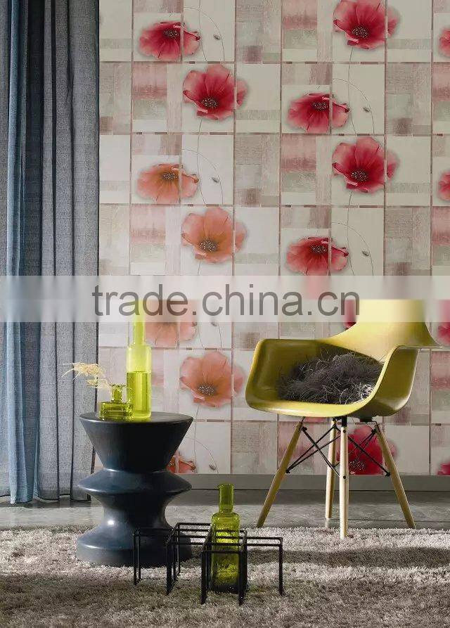 3d wallpaper for home decoration/modern style fireproof wallpaper/cheap modern wallpaper