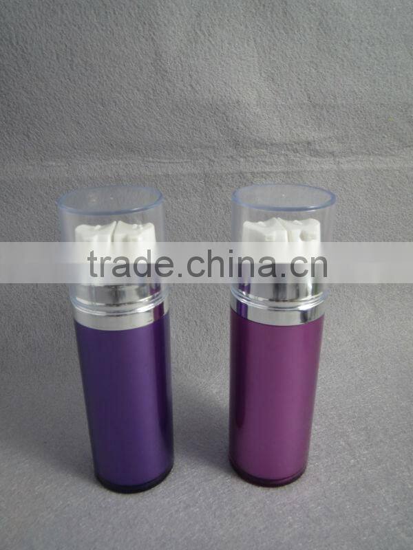 25ml cosmetic dual pump bottlewith PS material