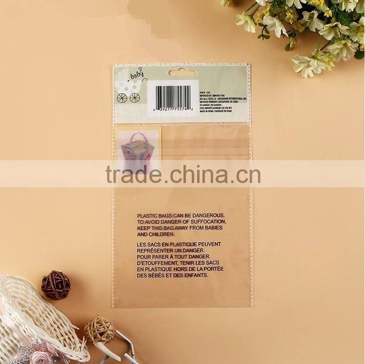 Customized Printed packaging bags with hanging header