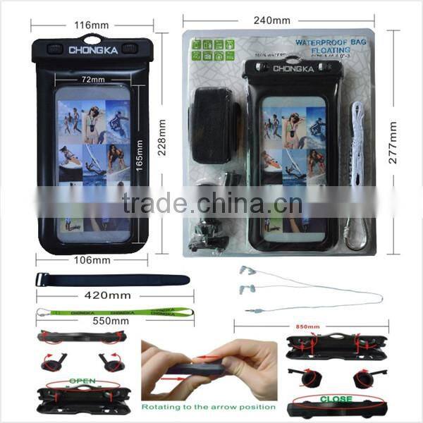 PVC Waterproof Dry Bag for Samsung Mobile Phone