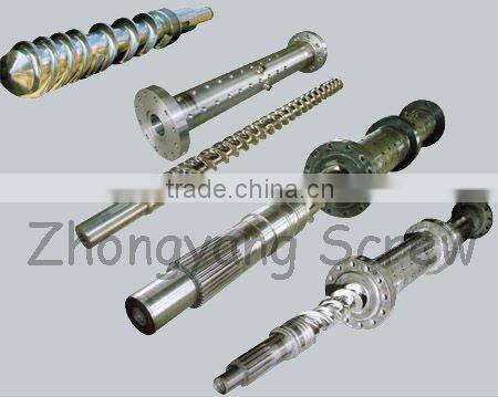 screw and barrel for rubber extruder machine/ cold feed, hot feed, pin screw and barrel