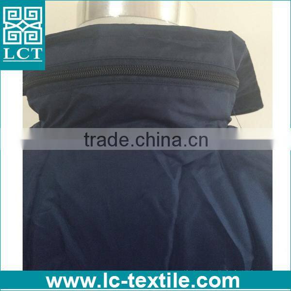 supply 100% 190T nylon dark blue promotional heat transfer print lightweight zip up fold up jacket with a pouch(LCTN1563)