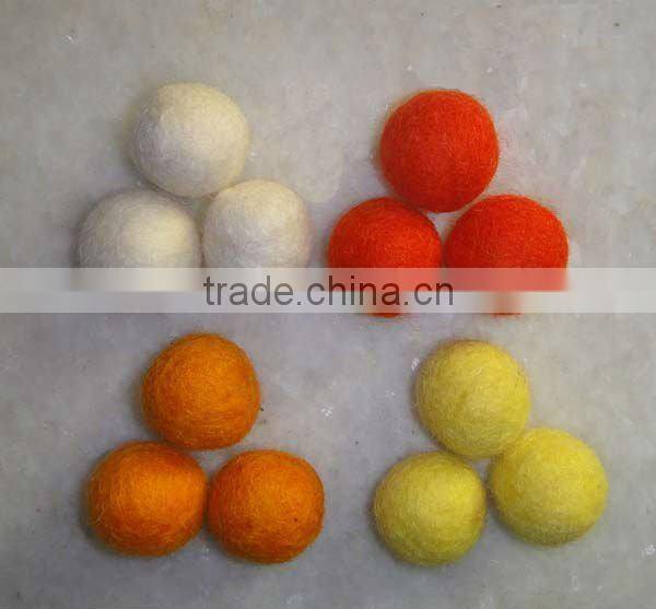 Felt Ball with Glass beads decorations