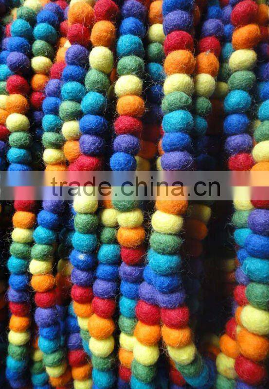 Felt Ball Necklace
