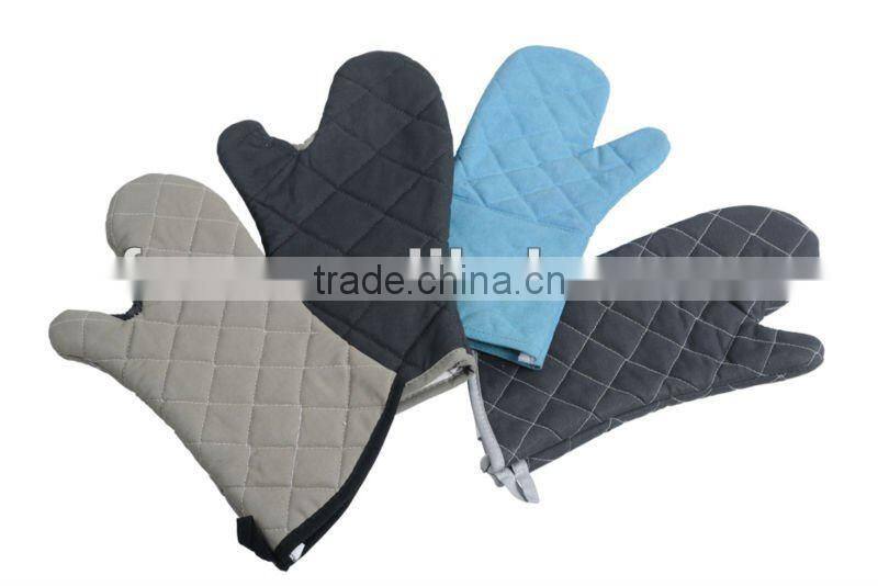 100% Cotton Non-Woven Fabrics High Heat Resistant Oven Gloves