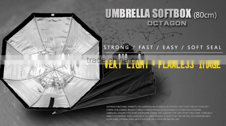 Wholesale professional speedlite umbrella softbox 80cm 32" with honeycomb grid for speedlite flash light