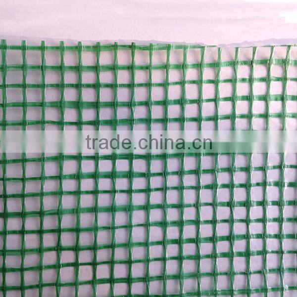 150 gram grid type green color plastic tarpaulin
