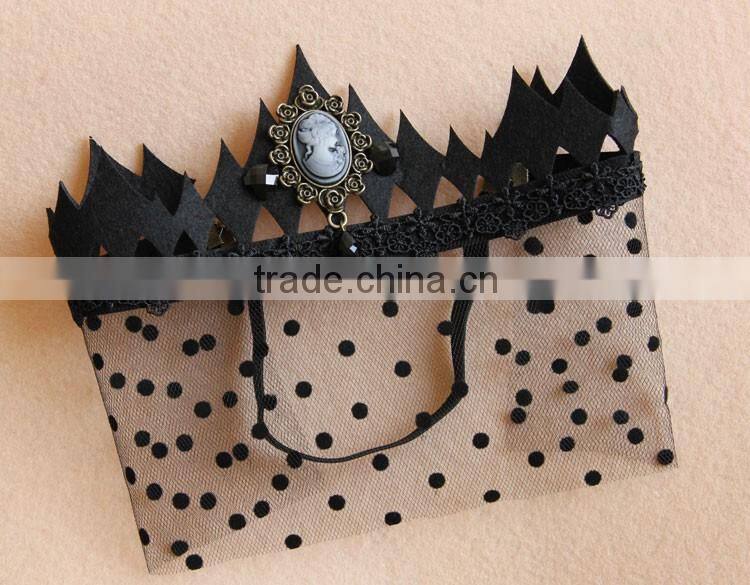 MYLOVE black party mask for women beautiful veil crwon design MLMJ45