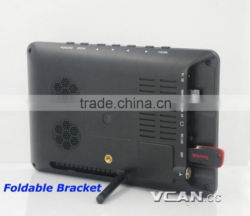 Analog TV DTV900- DVBT2 9 inch lcd tv antenna USB TF mp5 digital player drivers