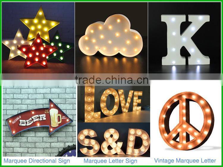 2016 Hot Popular Plastic Lighted Merry Christmas Led Sign