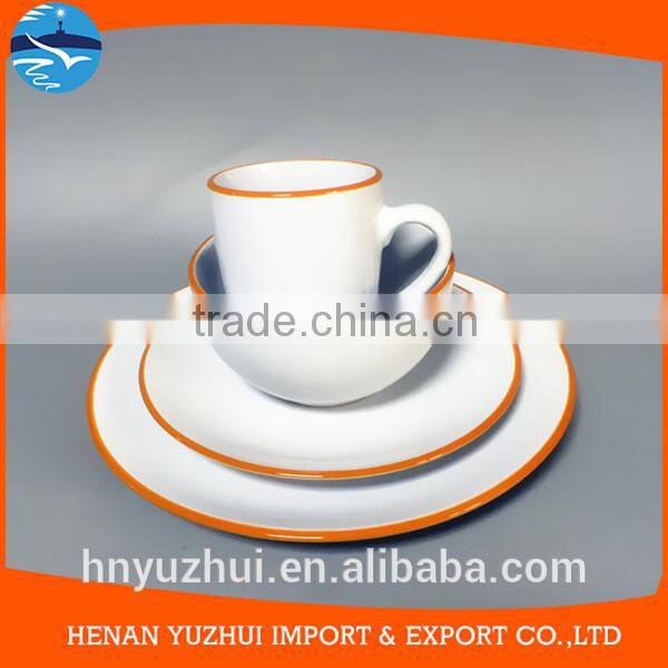 Italy ceramic glaze dinnerware set 16 pcs