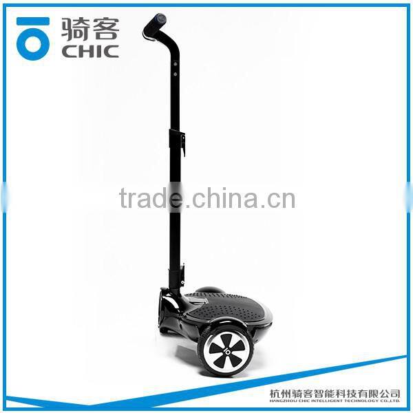 portable electric stand up scooter with the handrail