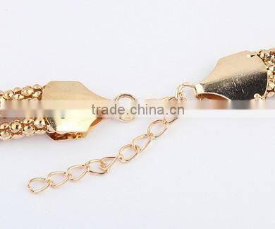 The simple design tassel metal necklace