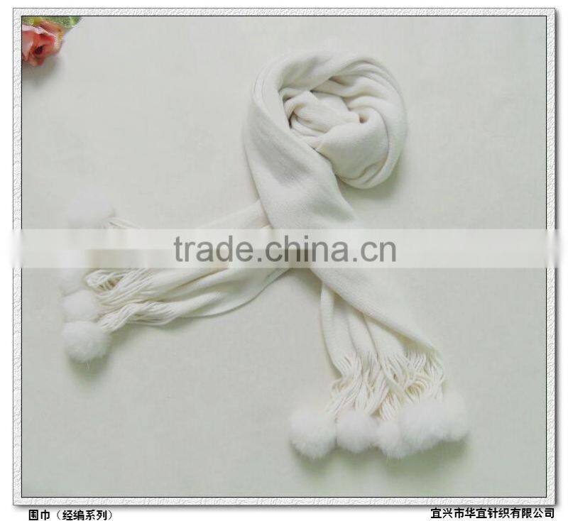 adult winter colors acrylic warp knitting scarf js344