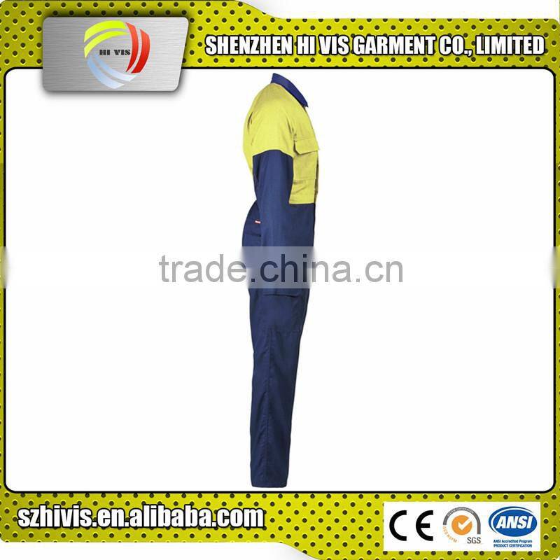 yellow navy flame resistant anti-static wholesale fr workwear