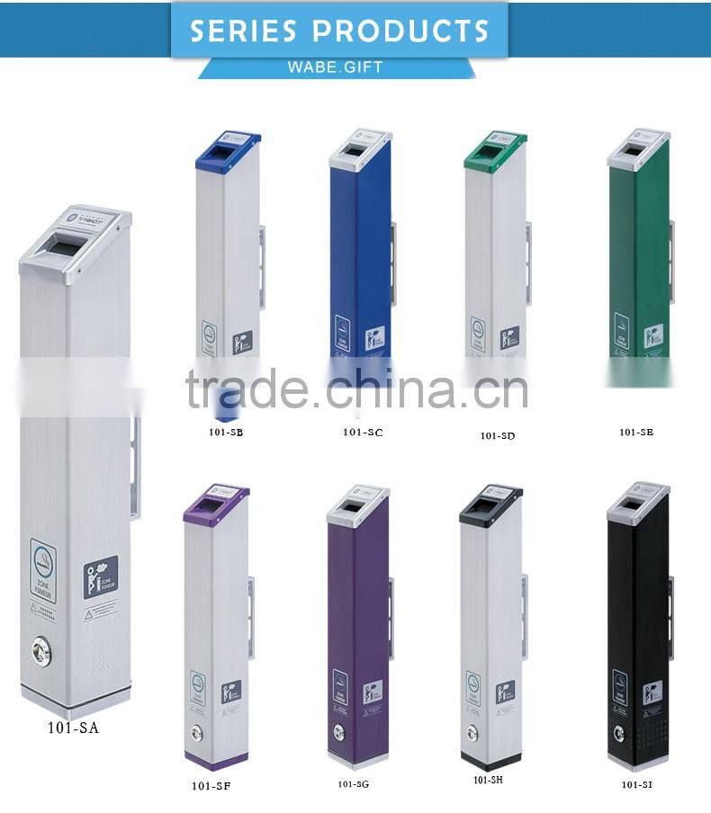 HIGH QUALITY aluminium outdoor wall mounted ashtray 101-SA