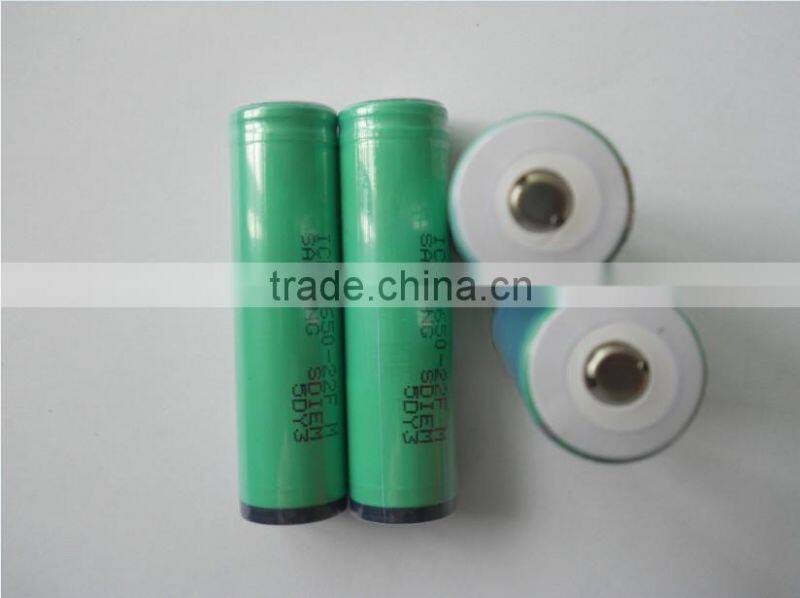 protected samsung 18650 2200mAh ICR18650-22FM 3.7V li-ion battery protection