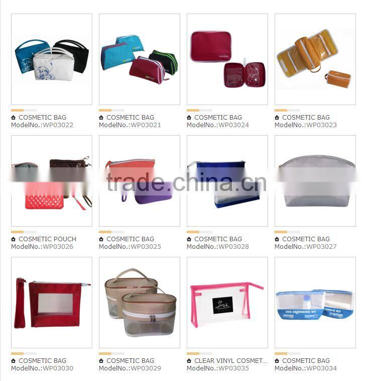 Promotional fashion eco beauty travel cosmetic bag