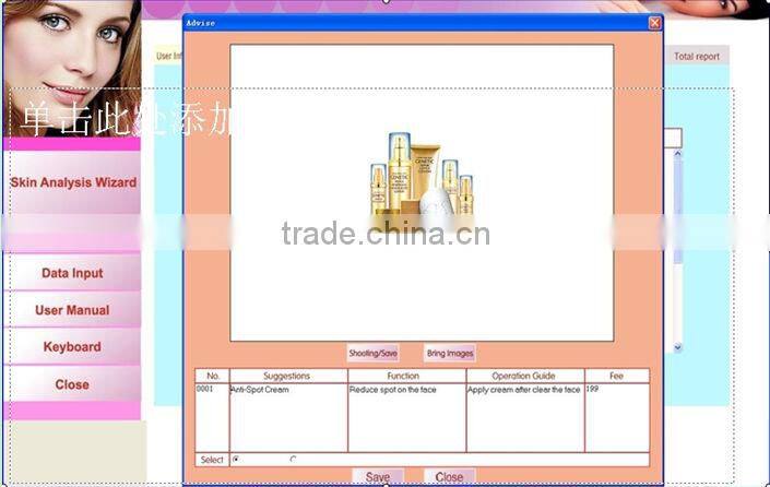 HOT SALE : Auto-digital smart mini skin analyzer handheld skin analyzer