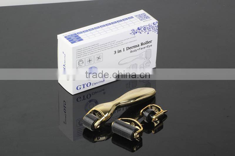 GTO brand 3 in 1 derma roller for skin care