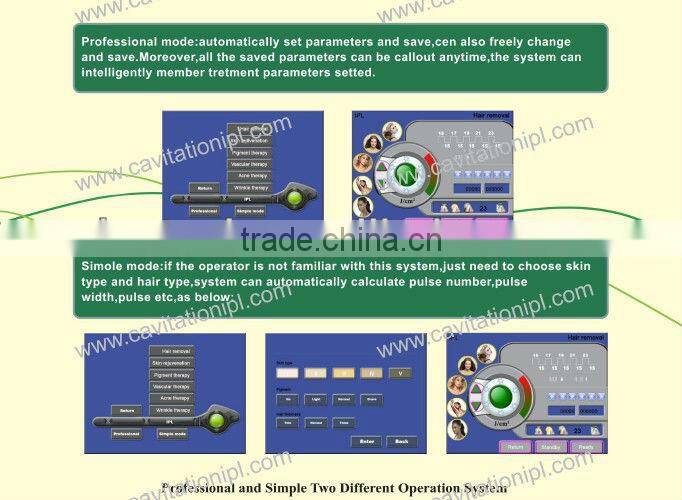 Professional elight ipl brown hair removal machine with CE/ISO