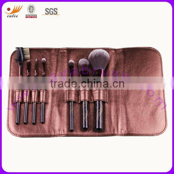 OEM Professional Travel Cosmetic Brush set with 7pcs in pouch