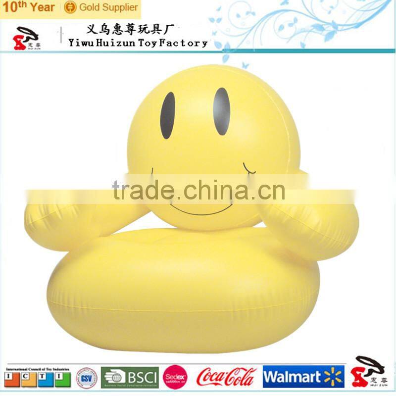 pvc inflatable sofa, inflatable kids sofa,inflatable smile face chair