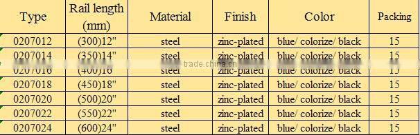 automatic return soft close ball bearing steel drawer slide rail