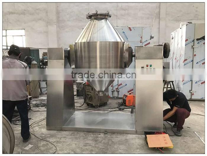 Stainless steel double cone medicine dry powder mixing mixer machine