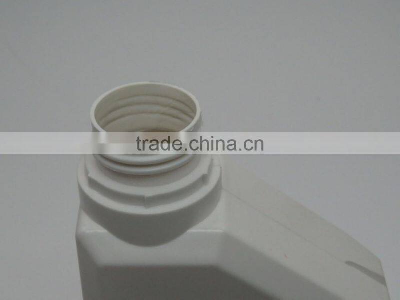 1 liter White hdpe lubricating oil plastic bottle