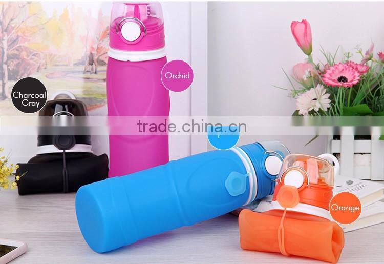 New Products 2017 outdoor foldable air sports water bottle