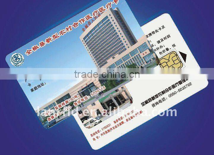 Work permit contact ic encryption card