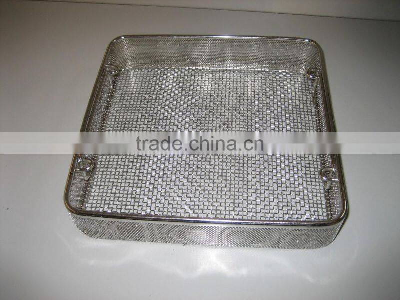 industrial carbon steel stainless steel woven wire mesh basket