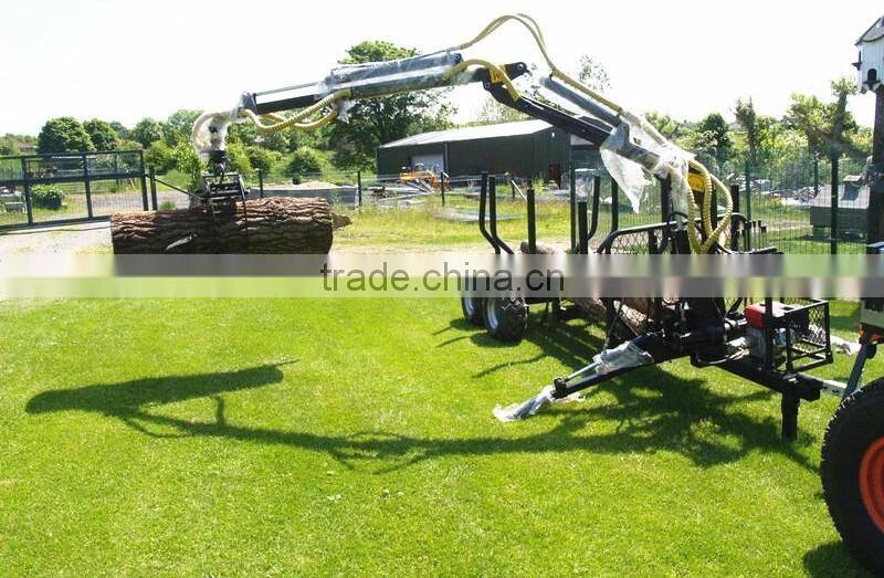 Best quality 3 ton tractor 3 point hitch log grapple with hydraulic operating