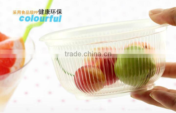 transparent plastic one off bowl box food take out packing box 360ML