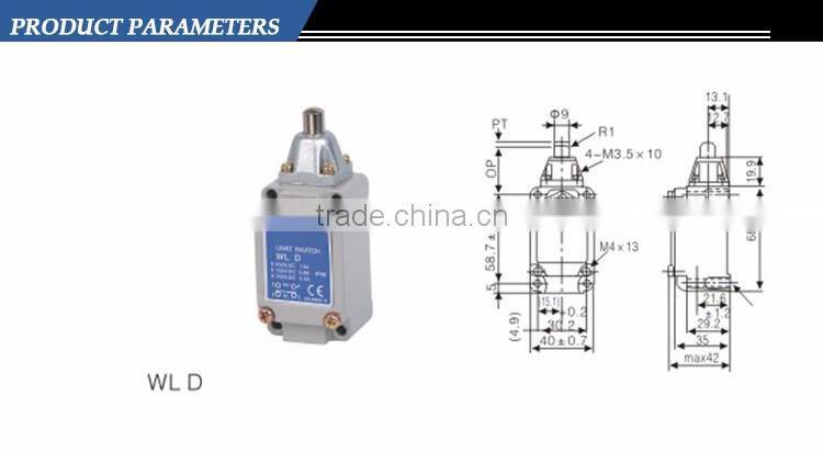Brand new travel switch mini electric limit switchs WL series