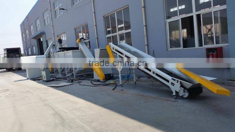 waste PP PE PVC PET plastic cleaning and washing machine line