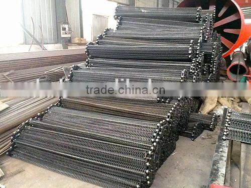 Mesh belt dryer for coal briquettes