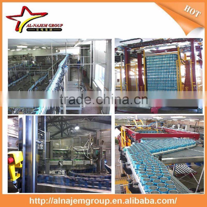 Canning line for soft drinks from 3000 up to 15000 cph