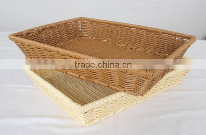 Supermarket Plastic Basket For Vegetable & Fruit Rack Storage Basket