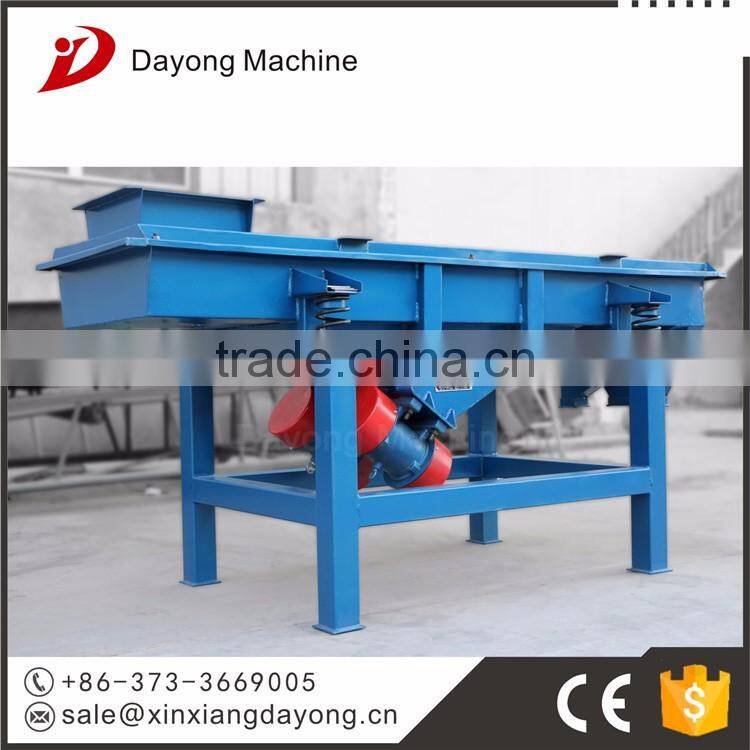 Linear vibration sieve/separator for covered electrode